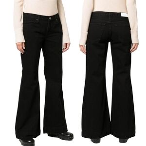 RE/DONE Mid Rise Flare Jeans Womens 70s Bell Bottoms Grunge Hippie Indie Boho